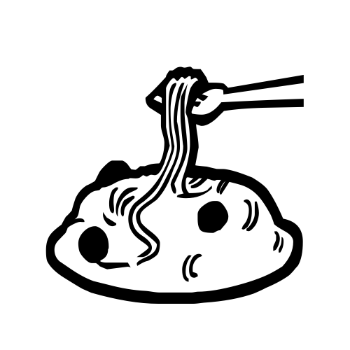 🍝 Emoji Domain black and white Symbola rendering